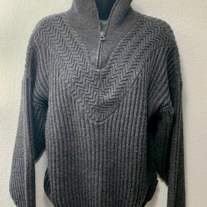 Lois from France Wool blend 1/4 zip sweater